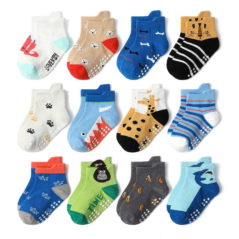 Lot de 6 paires de chaussettes antidérapantes